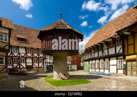 Schaefers Hof with dovecote, Osterwieck, Saxony-Anhalt, Germany Stock Photo