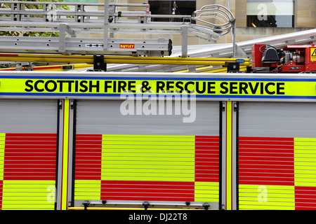 A Scottish Fire and Rescue appliance, Scotland, UK Stock Photo