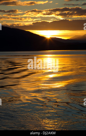 Alaskan Sunset Stock Photo