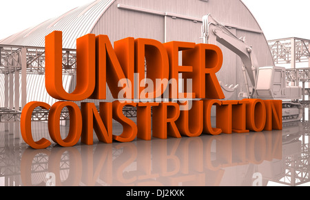 Under construction Stock Photo