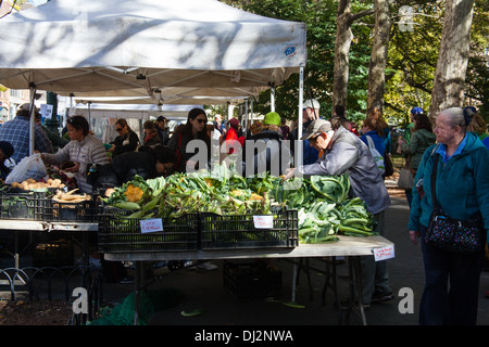 Greenmarket food market, Upper west side, Manhattan, New York City, United States of America. Stock Photo