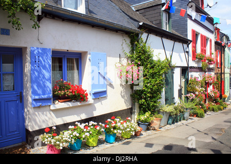 Rue des Moulins, St Valery sur Somme, Somme, Picardy, France Stock Photo
