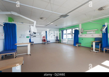 Empty refurbished hospital ward without beds. Stock Photo