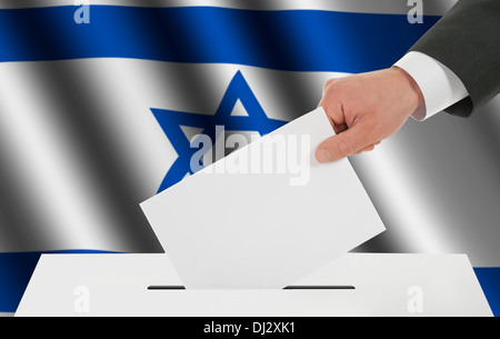 The Israeli flag Stock Photo