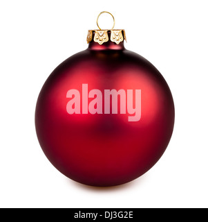 christmas decoration isolated ball red Stock Photo