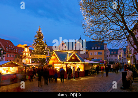 Christmas market in Weimar, Thuringia, Germany Stock Photo