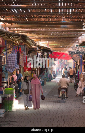 Souk market , Medina, Marrakech, Morocco, North Africa Stock Photo