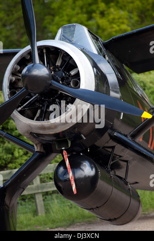 Lysander ww2 aircraft RAF Old warden air display shuttleworth collection Stock Photo