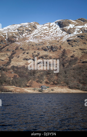 A view across Loch Katrine at the end of winter.