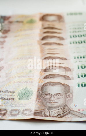 Thai banknote with the image of Thai King . 1000 Thai baht. Thai ...