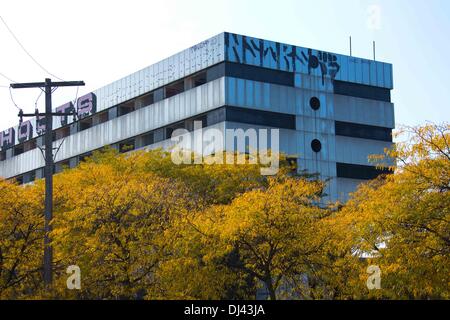 The vacant United Community Hospital ( former Southwest Detroit Hospital 1974 - 1999 ) in Southwest Detroit, Michigan for ethnic minorities, USA. Picture was taken in October 2013. Stock Photo