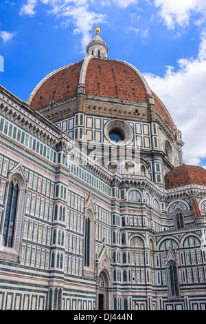 The Basilica di Santa Maria del Fiore (Basilica of Saint Mary of the Flower) is the main church of Florence, Italy. Stock Photo