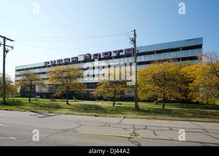 The vacant United Community Hospital ( former Southwest Detroit Hospital 1974 - 1999 ) in Southwest Detroit, Michigan for ethnic minorities, USA. Picture was taken in October 2013. Stock Photo