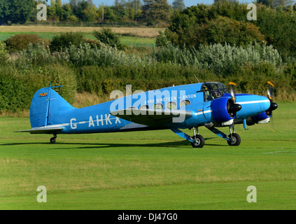 Avro Nineteen Anson from the Shuttleworth collection.October flying day,Biggleswade 2013 Stock Photo