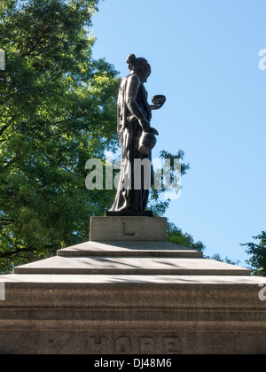 Temperance statue in Tompkins Square Park NYC. Tompkins Square Park ...