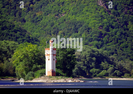 The mouse tower near Bingen Stock Photo