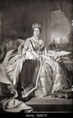 Queen Victoria, 1819 – 1901. Queen of the United Kingdom of Great Britain and Ireland. Stock Photo