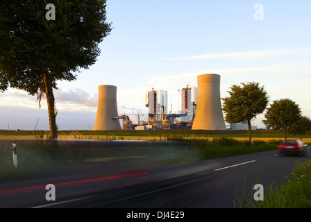 Neurath lignite-fired power plant Stock Photo
