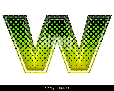Halftone 3d lower-case letter f Stock Photo - Alamy