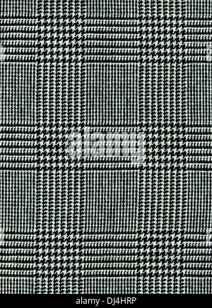 Close-up of a gray checked plaid for background Stock Photo