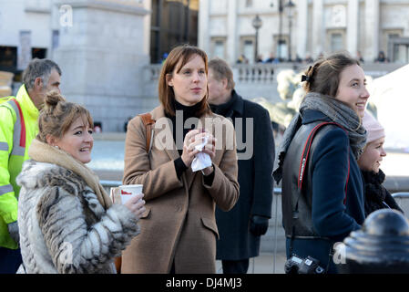 Frances Quinn winner of the great British bake off 2013 at  The Pig Idea feast in Trafalgar Square Stock Photo