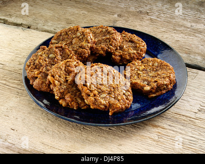 Gluten free banana cookies American snacks home baking Stock Photo