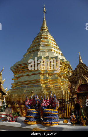 Wat Phra That Doi Suthep in Chiang Mai Stock Photo