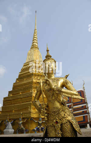 Wat Phra Kaeo in Bangkok Stock Photo