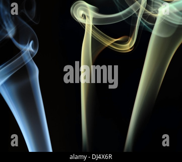 Smoke Curves Stock Photo