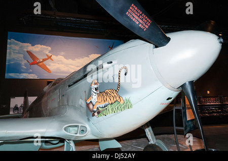 Washington, Seattle, The Museum of Flight, Yakovlev Yak-9U, WWII Soviet Union fighter Stock Photo