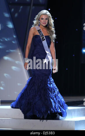 Erika Frantzve, Miss Arizona USA on stage for 2012 Miss USA Preliminary ...