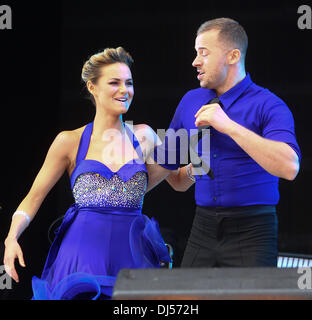 Artem Chigvintsev and Kara Tointon Jubilee Family Festival at Hyde Park London, England - 02.06.12 Stock Photo