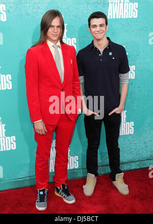 Mark L. Young and Joey Pollari MTV Movie Awards at Universal Studios - Arrivals Universal City, California - 06.03.12 Stock Photo