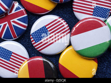 International Business - Buttons Stock Photo