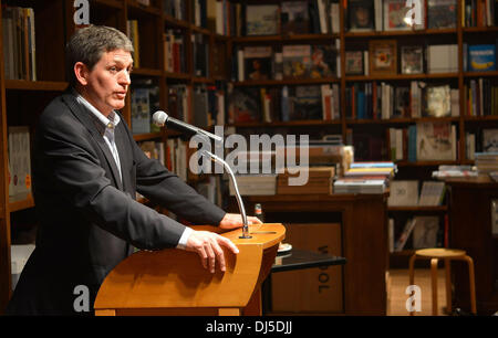 Former CIA spy and counter terrorism expert Henry A. Crumpton discusses and signs copies of his new book 'The Art of Intelligence' at Books and Books Coral Gables, Florida - 04.06.12 Stock Photo