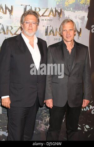 Producer Martin Moszkowicz and director Reinhard Klooss Press conference to promote their new movie 'Tarzan' which will start filming at Bavaria Film Studios Munich, Germany - 05.06.12 Stock Photo