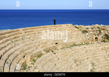 Amphitheatre, Leptis Magna, Libya Stock Photo