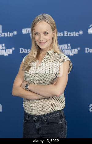 Friederike Kempter at a photocall promoting ARD TV series 'Heiter bis toedlich' at Briese studios. Hamburg, Germany - 11.07.2012 Stock Photo