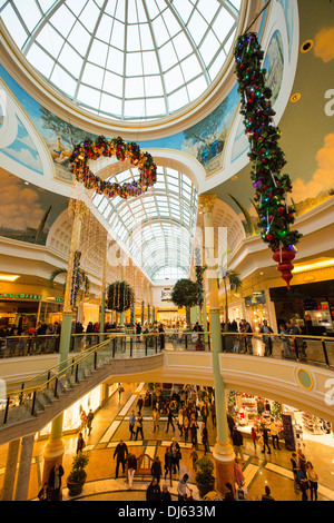 Christmas shoppers in the Trafford Centre, manchester, UK. Stock Photo