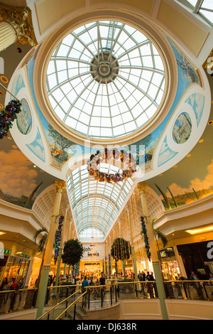 Christmas shoppers in the Trafford Centre, manchester, UK. Stock Photo