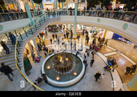 Christmas shoppers in the Trafford Centre, manchester, UK. Stock Photo