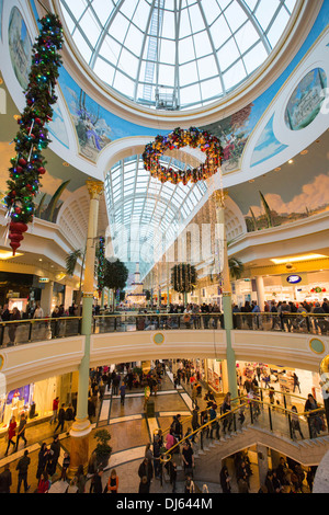 Christmas shoppers in the Trafford Centre, manchester, UK. Stock Photo