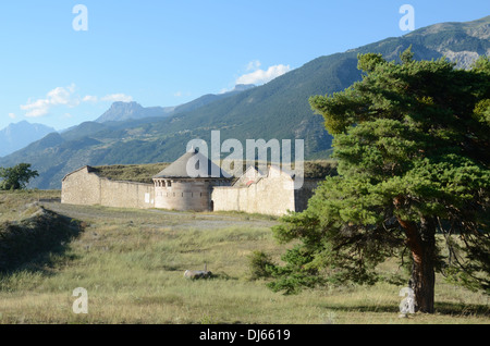 Vauban Fortifications Walled Town and Look-out Tower Mont-Dauphin or Mont Dauphin Hautes-Alpes or Haute Alps France Stock Photo