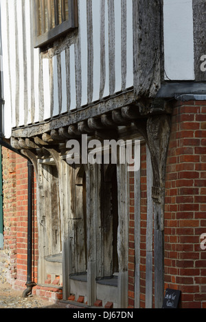 Medieval timber-framed building, Bridewell Street, Little Walsingham, Norfolk, England, United Kingdom, UK, Europe Stock Photo