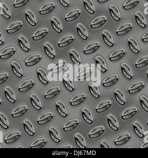 a large sheet of nice shiny chrome tread plate Stock Photo