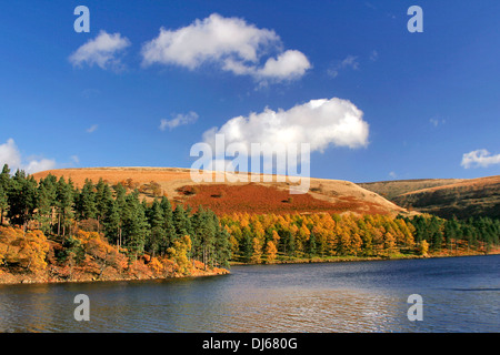 Ladybower reservoir, Upper Derwent Valley, Peak District National Park, Derbyshire, England, UK Stock Photo