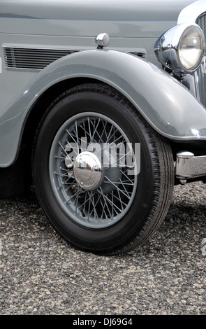 Rover 10 sports tourer 1930s Classic British car wire wheel Stock Photo