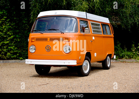 1974 VW Type 2 Bay window camper van (micro bus) Westfalia Stock Photo -  Alamy