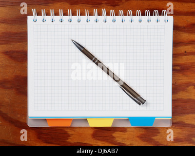 Open notebook Stock Photo
