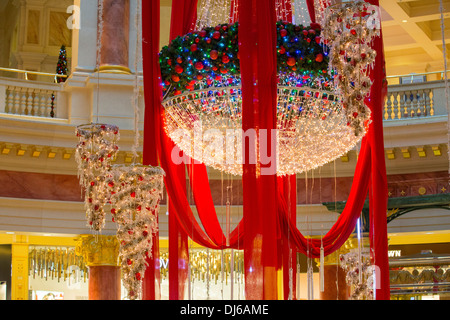 Christmas decorations at the Trafford Centre in Manchester, UK Stock Photo